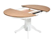 Extending Dining Table AKRON Light Ash Wood 106/150 cm 106 cm Wood_996809