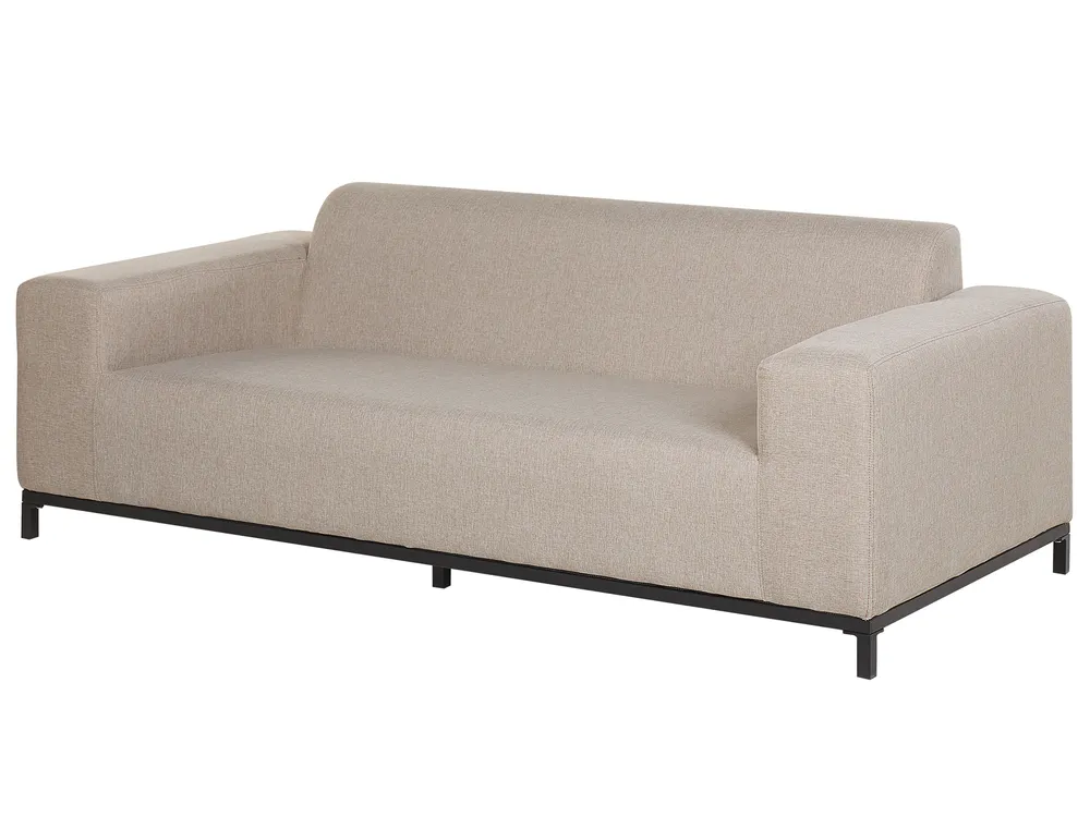 Garden Lounge Set with Table 5 Seater ROVIGO Beige_795048