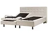 Adjustable Bed Fabric DUKE 180 x 200 cm (EU Super King) Light Beige