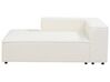 Left Hand 5 Seater Modular Boucle Corner Sofa White APRICA_908580