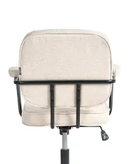 Sedia da scrivania PAWNEE Tessuto Beige chiaro_1057387