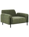 Fotel sztruksowy zielony ASKIM_918482