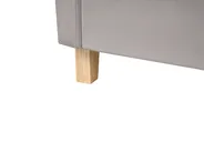 Bunk Bed Velvet CHOCQUES 90 x 200 cm (EU Single) Light Grey_1040687