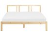 Łóżko drewniane 160 x 200 cm jasne VANNES_918202