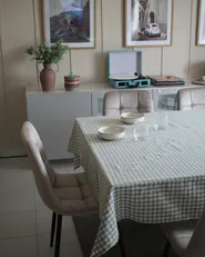 Set di 4 sedie da pranzo POWELL Velluto Beige_952505