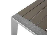 Zestaw ogrodowy ze stolikiem dla 4 osób SALERNO Metal Ciemnoszary_679569