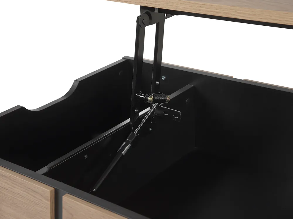 Coffee Table BLACKPOOL with Storage Brown/ Black_722834