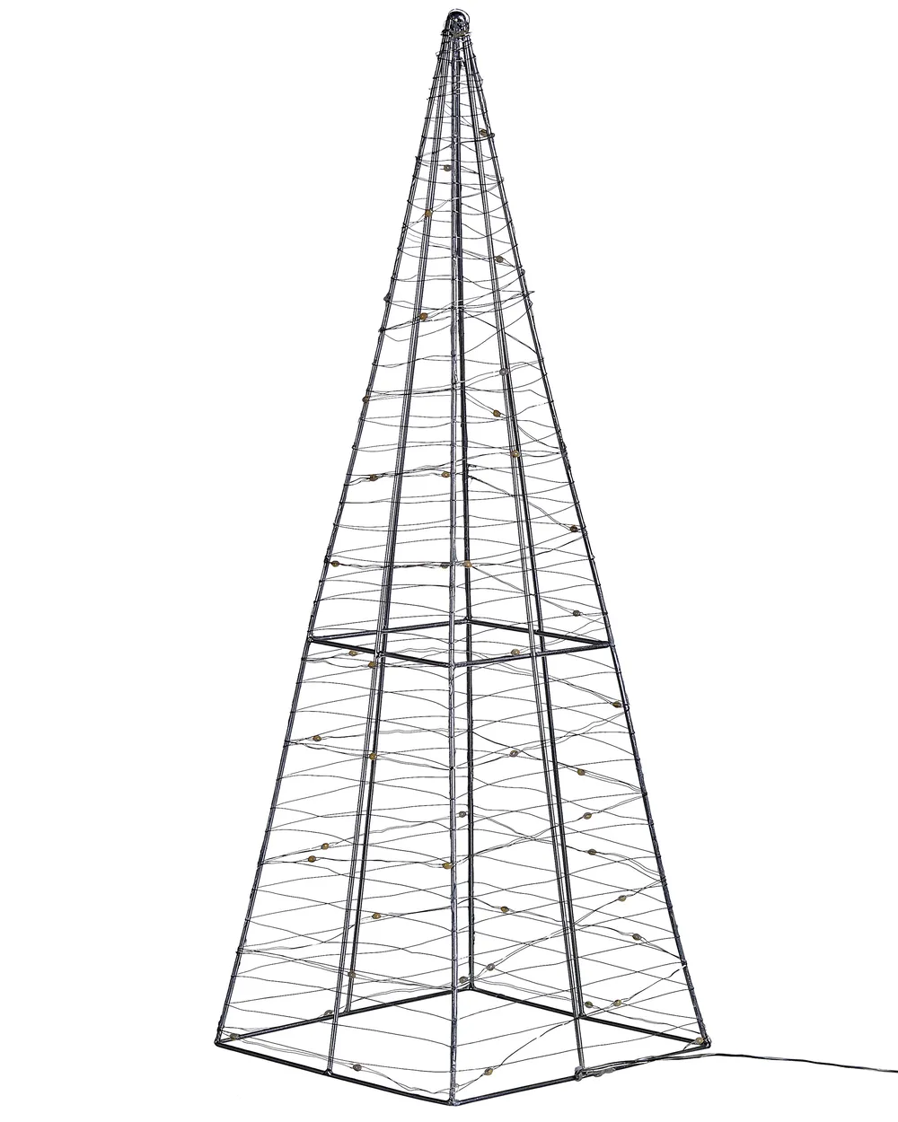 Decorazione per esterni LED PUKSALA 60 cm Albero di Natale Argento_812475