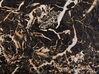Tavolo da pranzo nero/oro effetto marmo ⌀ 90 cm BOCA_919475