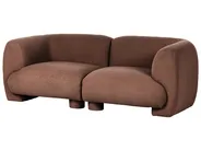 Modular Sofa 2 Seater MJALBI Boucle Brown_1075364