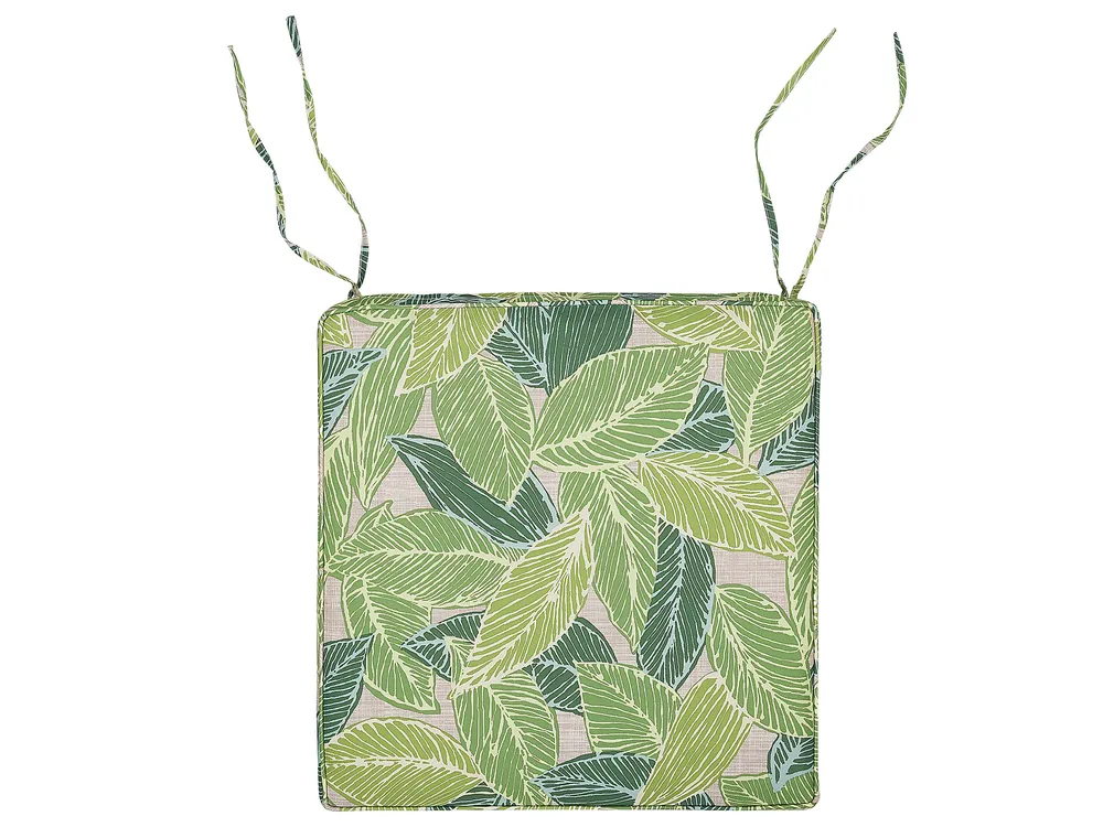 Set of 8 Garden Chair Cushions SASSARI 46 x 46 cm Light Green_774881
