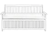 Bench Seat Pad Cushion SOVANA 148 x 45 cm Off-White