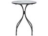 Záhradný kovový stolík ø 60 cm čierny COZZANA_919803