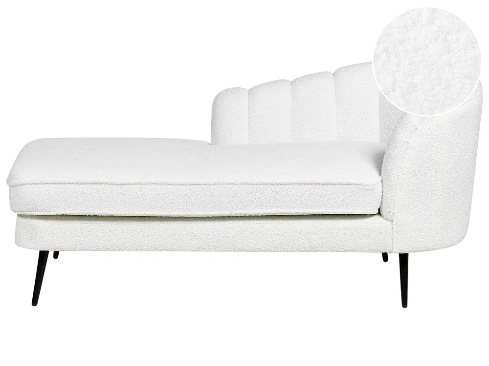 Right-Hand Chaise Longue ALLIER Boucle Off-White_879191