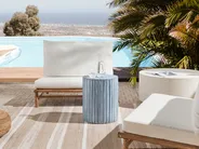 Side Table AMARO 39 cm 39 cm Grey_873814