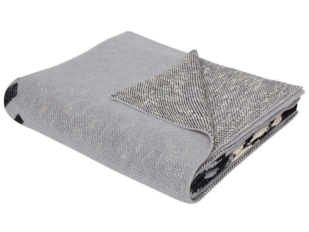Blanket MATTA Cotton 130 x 170 cm Grey