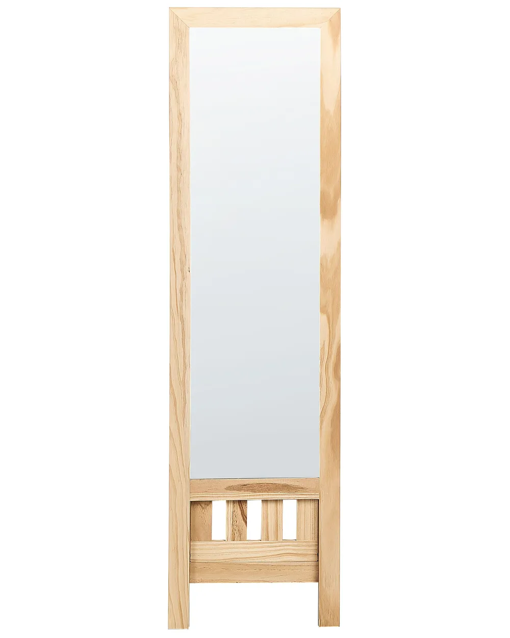 KONTONTY Support Miroir Au Sol Chevalet Blanc - Présentoir Miroir Pleine Longueur Léger Et Élégant