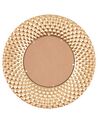 Round Metal Wall Mirror ø 60 cm Gold COMBE_892158