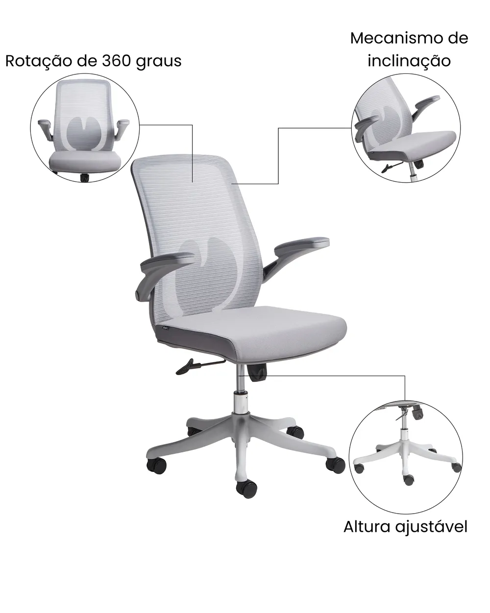 Scaun ergonomic OVERLORD Gri_1073157