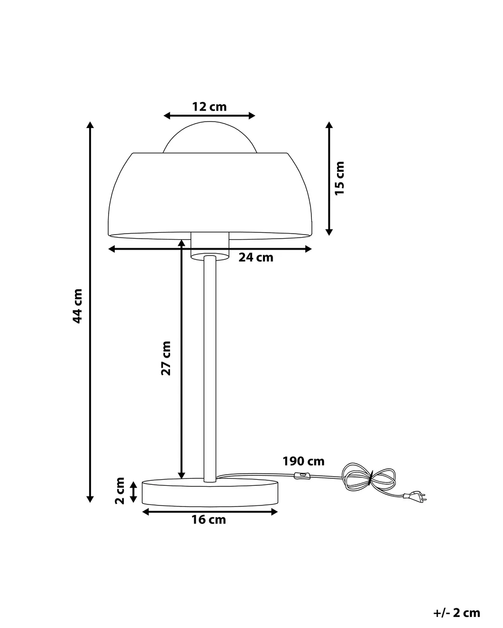 Table Lamp SENETTE Metal Silver_799836