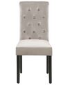 Set of 2 Velvet Dining Chairs with Ring Grey VELVA II_781896