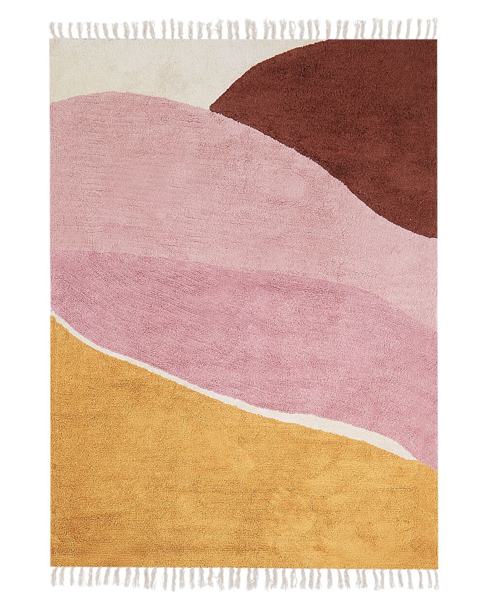 Rug XINALI Pink 140 x 200 cm Cotton