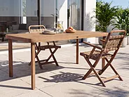 Tavolo da pranzo per 6 persone RONCELLO 180 cm 90 cm Legno d'acacia Marrone_1156003