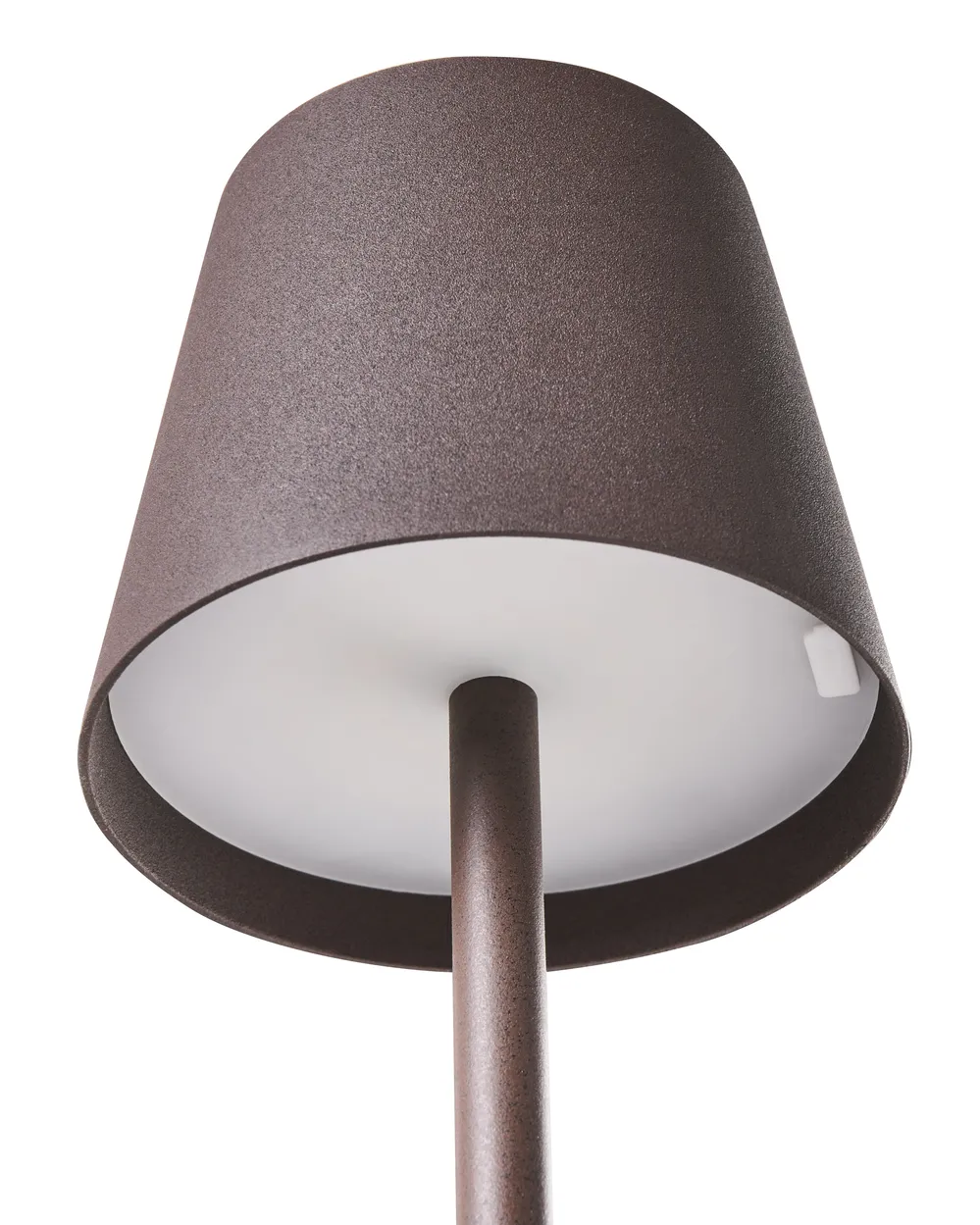 Wireless LED Table Lamp BACEIRO with Dimmer Metal Brown_1041975