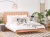  Sametová postel 160 x 200 cm broskev MARVILLE_773425