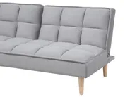 Sofa Bed 3 Seater SILJAN Fabric Light Grey Grey_702082