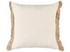 Sett med 2 pynteputer geometrisk mønster 45 x 45 cm beige LONAR_801400