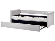 Trundle Bed Fabric LIBOURNE 90 x 200 cm (EU Single) Light Grey_759985