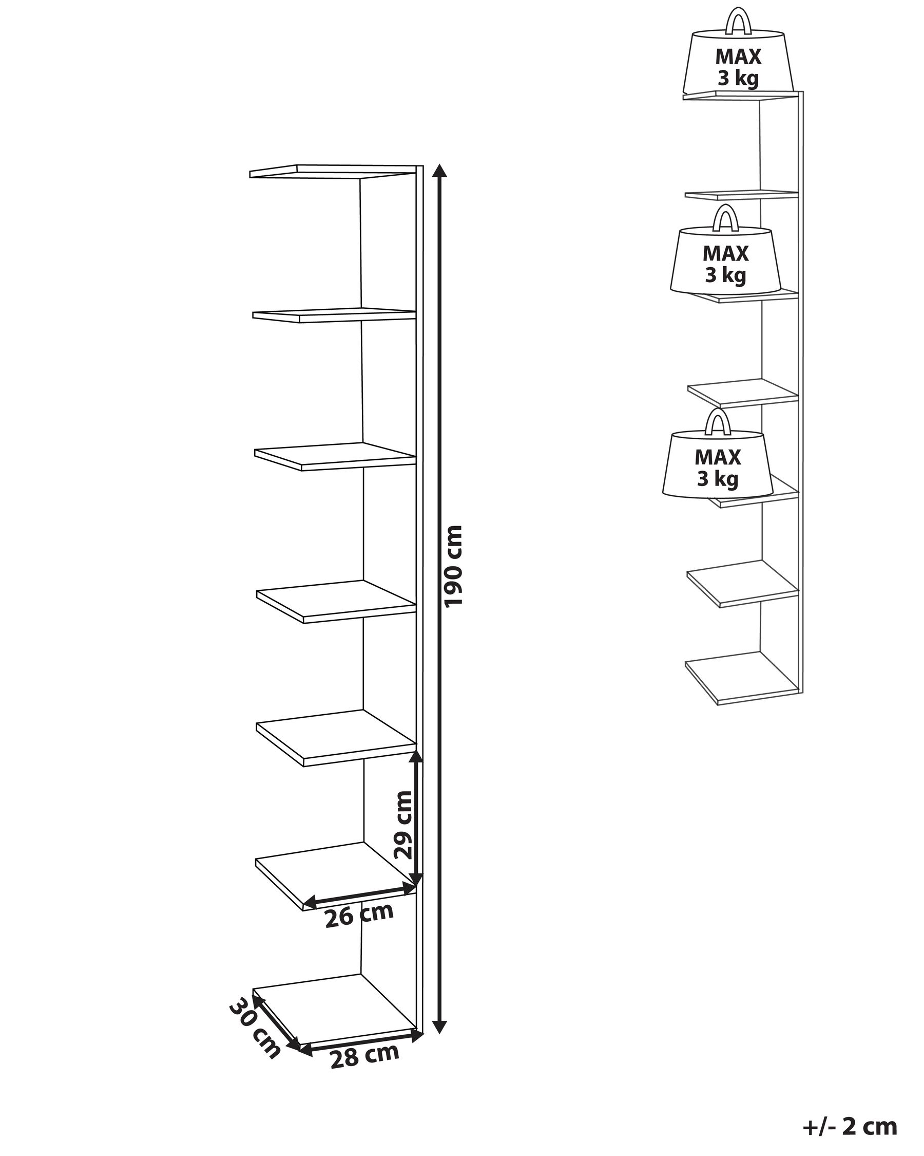 Wall Bookshelf White ESTON_955820