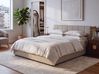 Letto contenitore LAURESSES Tessuto Tortora 160 x 200 cm