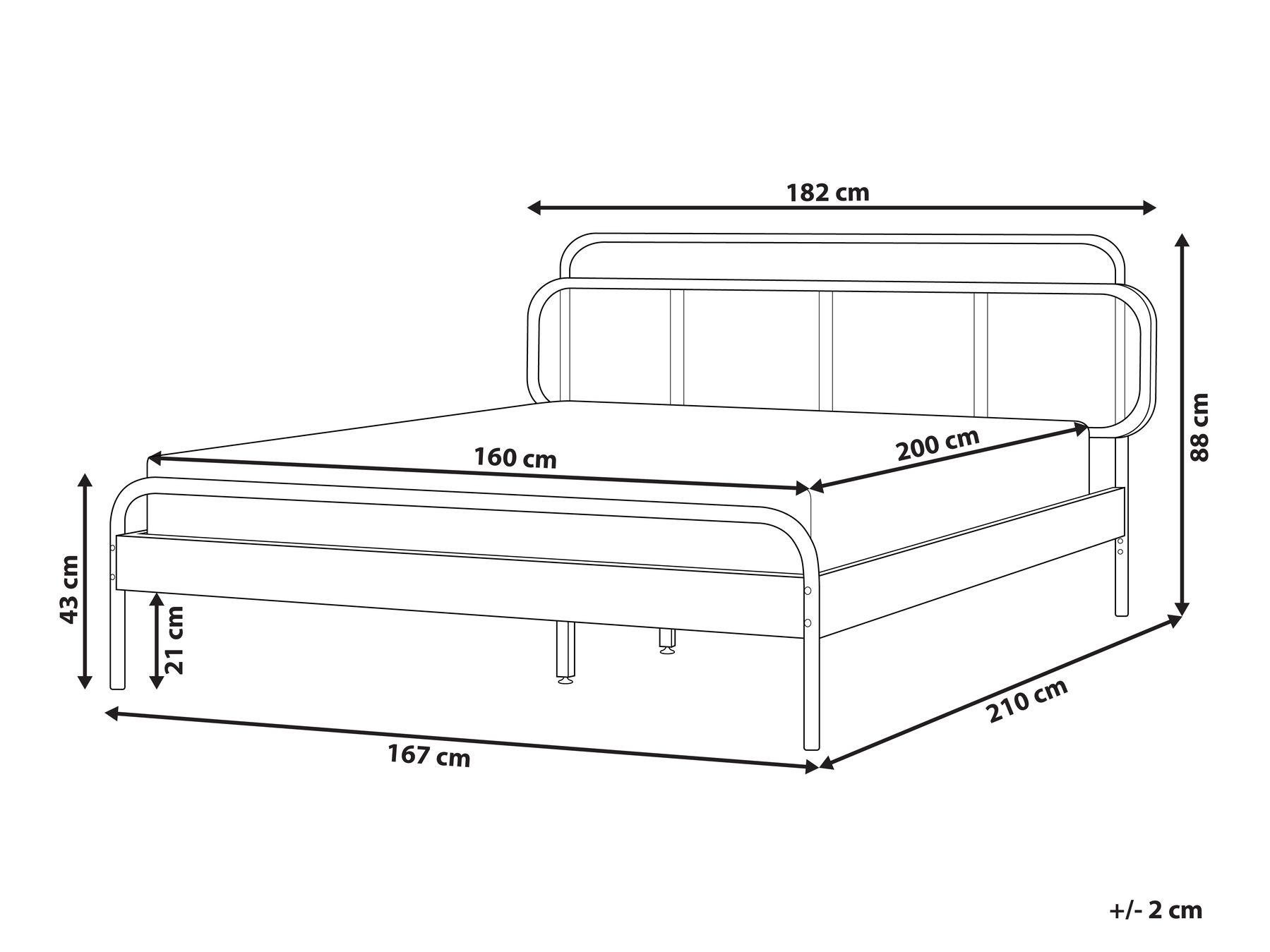 Bett mit Lattenrost Rattan BOUSSICOURT 160 x 200 cm Dunkelbraun_904468