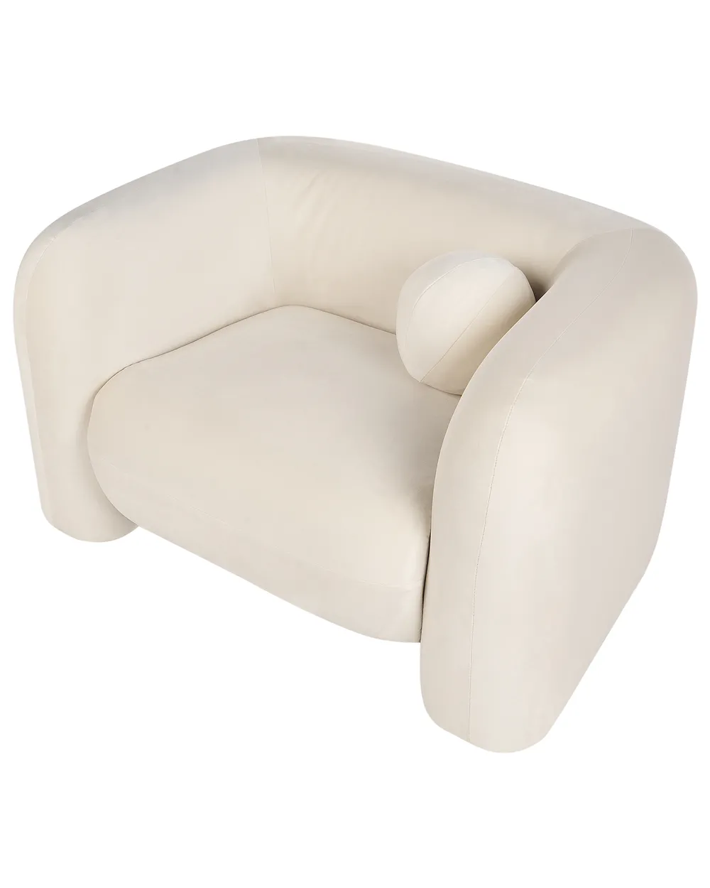 Poltrona LEIREN Velluto Bianco sporco_920681