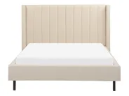 Lit avec sommier Bouclé VILLETTE 140 x 200 cm Beige_882667