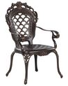 Set of 2 Garden Chairs Brown LIZZANO_765547