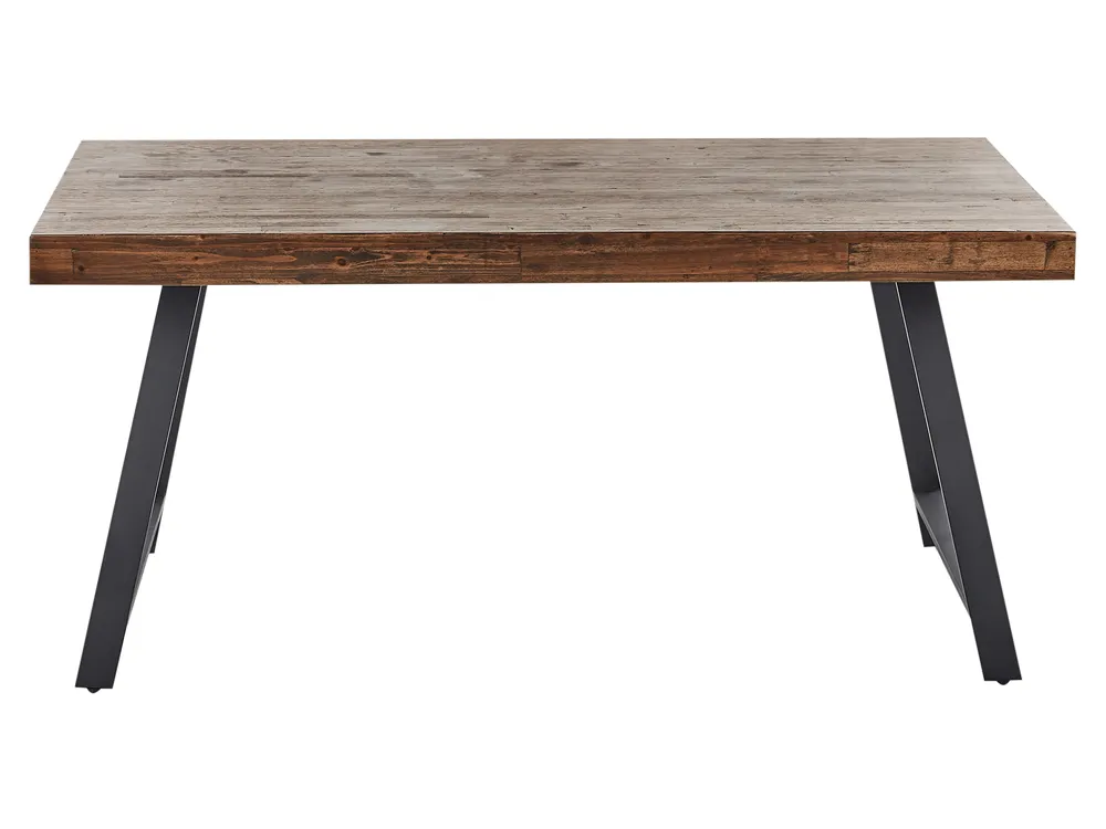 Stół do jadalni WARTON Ciemnobrązowy 160 cm 90 cm Drewno sosnowe_961087