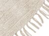 Teppich Baumwolle beige ⌀ 140 cm rund HALFETI_837570