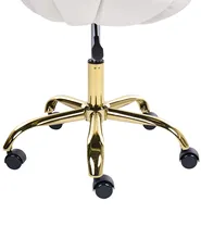 Desk Chair ANNABELLE Velvet Off-White_1083817