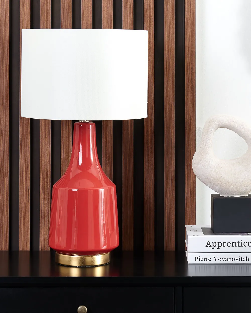 Table Lamp TRIVERSA Ceramic Red