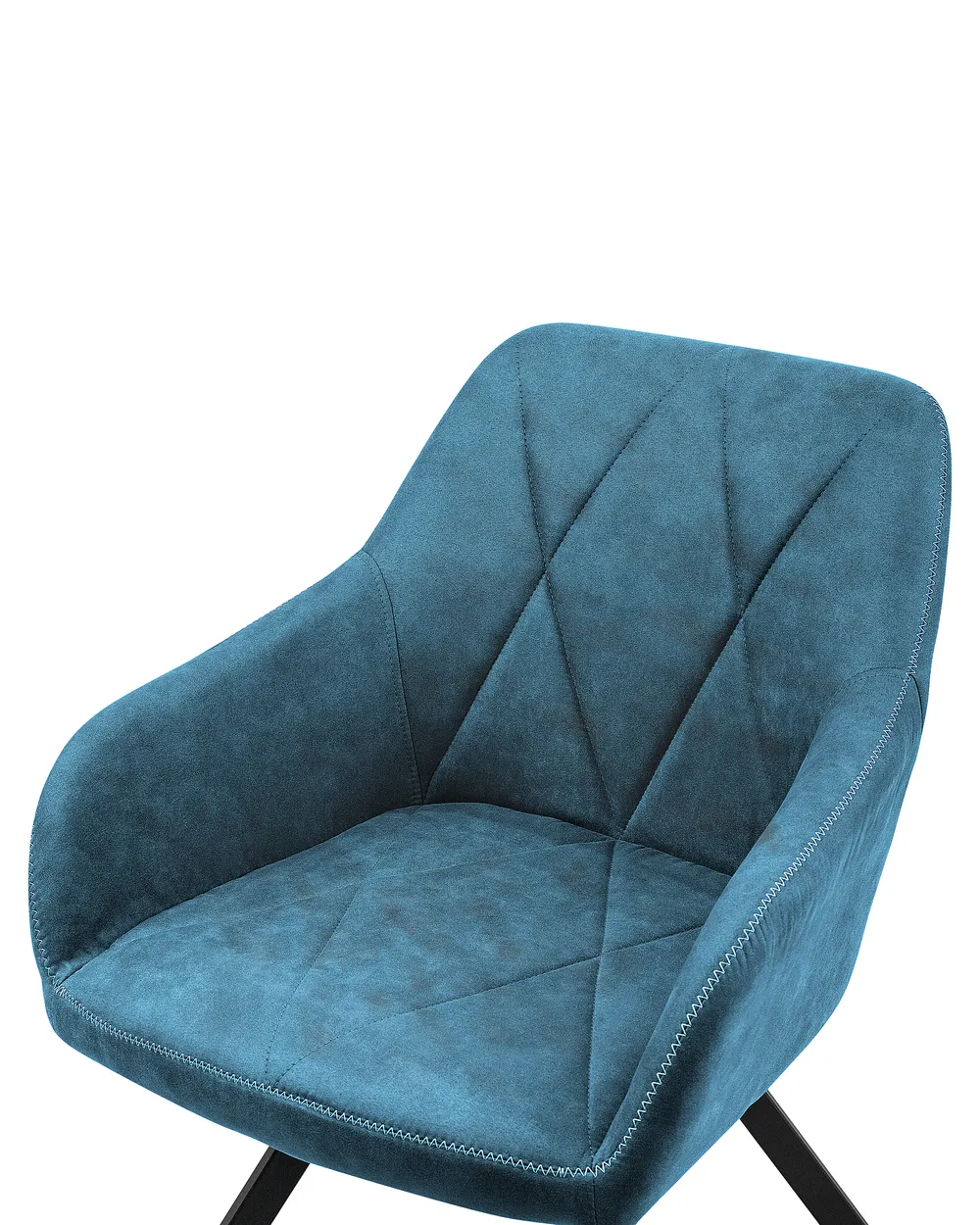 Set di 2 sedie da pranzo MONEE Tessuto Blu oltremare_724792