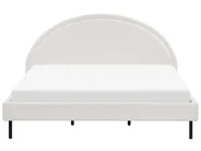 Bed Boucle MARGUT 180 x 200 cm (EU Super King) White_877115