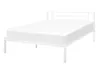Bett mit Lattenrost Metall CUSSET 140 x 200 cm Weiß