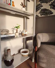 3 Tier Bookcase GRANITY 170 cm Beige_1103806