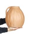 Terracotta Decorative Vase 27 cm Beige PERAK_893601