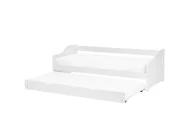 Trundle Bed Pine Wood LUNERAY 90 x 200 cm (EU Single) White_1082517