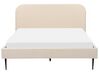 Boucle EU King Size Bed Beige FLAYAT_882712