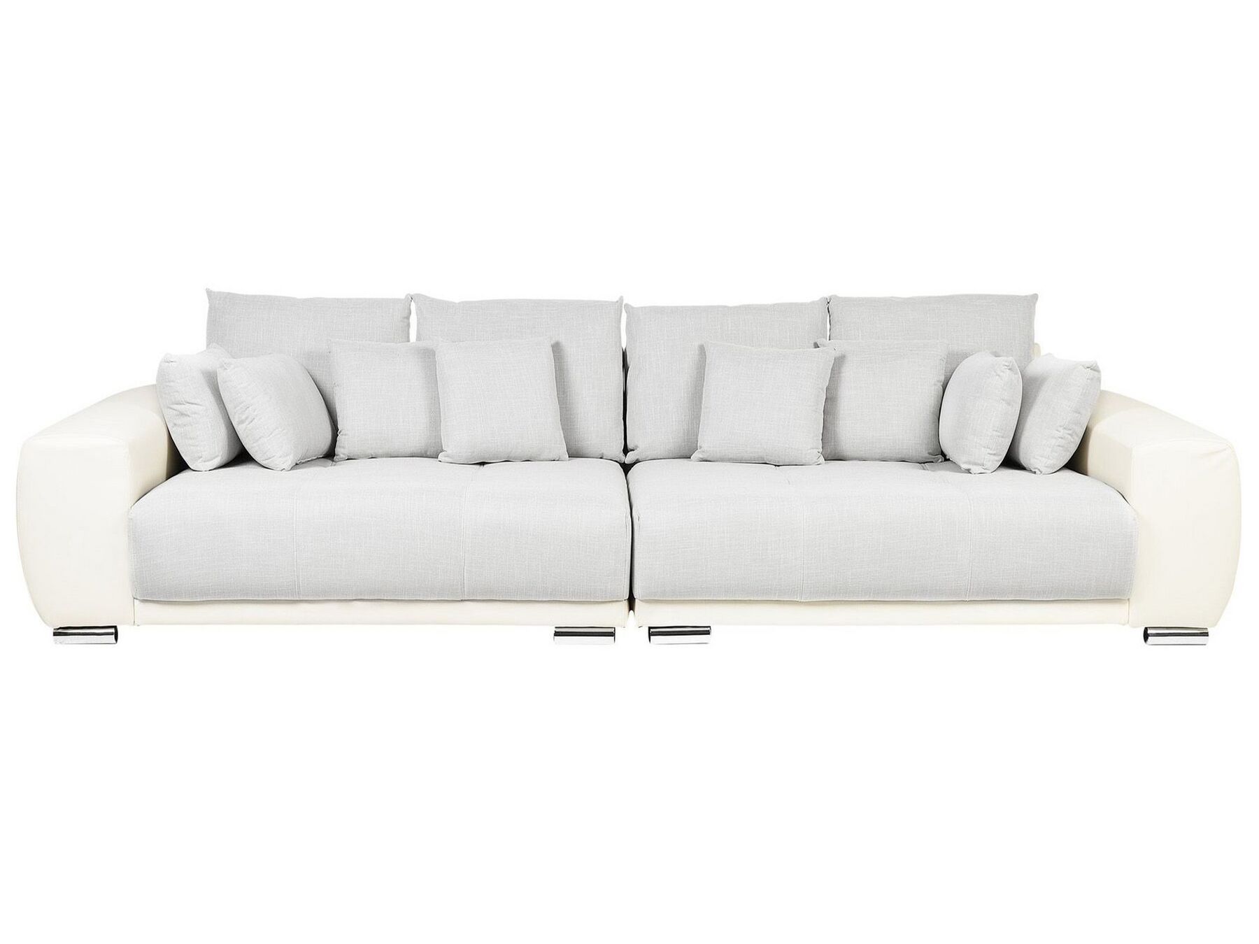 4-istuttava sohva kangas vaaleanharmaa/vaalea beige TORPO_733389